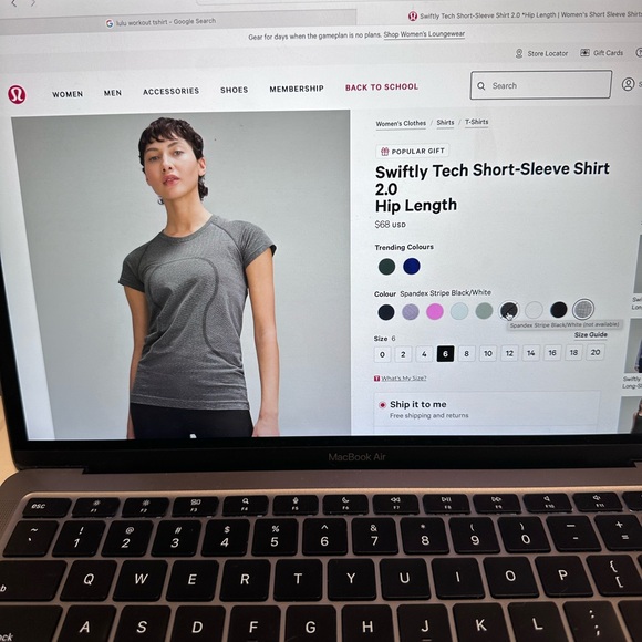 Lululemon Swiftly Tech Short-Sleeve Shirt 2.0 Hip Length - Picture 1 of 5